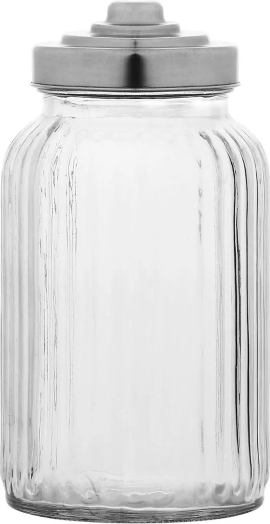 Design Cucina: Contenitore La Porcellana Bianca Vetro Rigato 1,3l