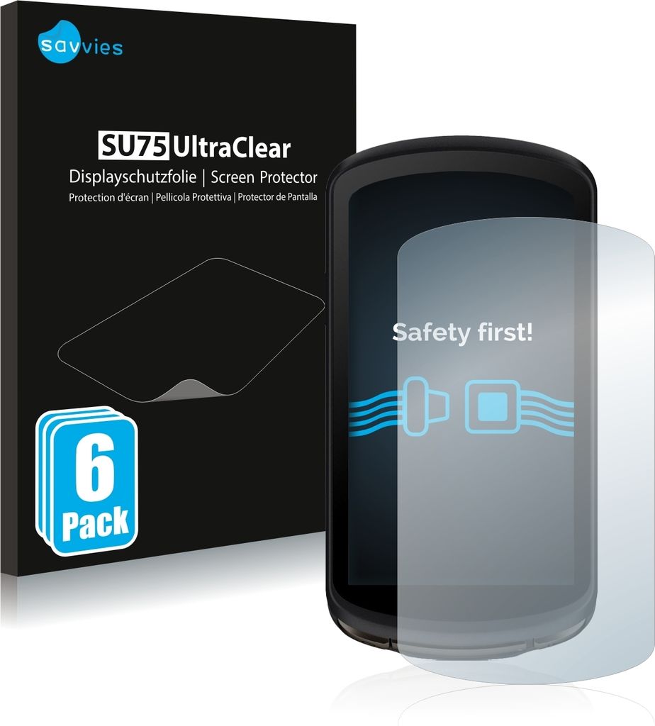 6x Für Garmin Edge 1040 Solar Schutzfolie Savvies Displayschutz Display Schutz Folie Klar Transparent