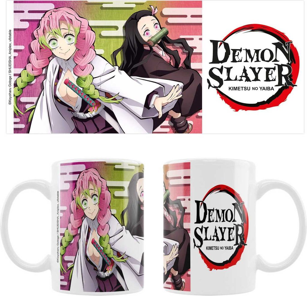Demon Slayer keramische mok met afbeeldingen van Mitsuri en Productafbeelding 