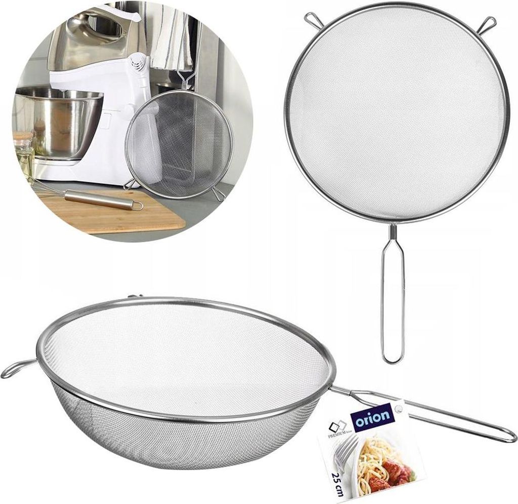 Passoire en inox 25 cm avec anse Image du produit 