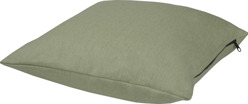 A single green cushion is shown against a white background.