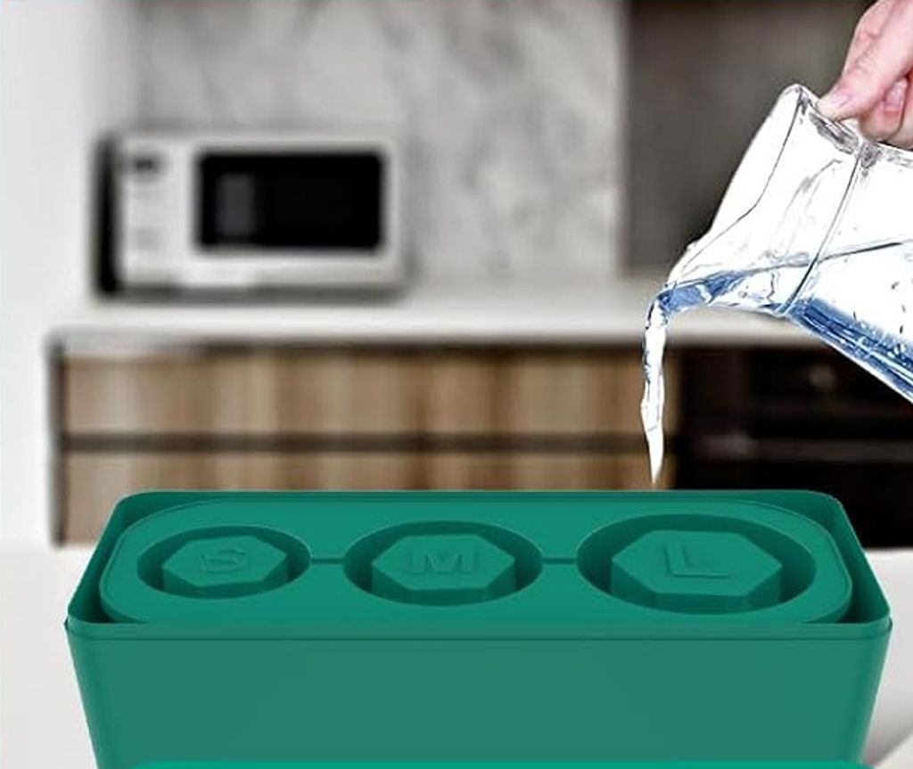 Stampo per cubetti di ghiaccio per Stanley Cup, in silicone, con coperchio, stampo cilindrico per cubetti di ghiaccio, per raffreddare cocktail, whisky, tè, caffè (verde