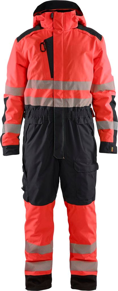 Blakläder High Vis Winter Overall 6725, Farbe:High Vis Rot/Schwarz, Größe:M