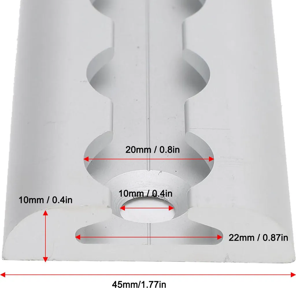 Binario Alluminio Fissaggio Carico 30cm - Guida a L per Camion Argento