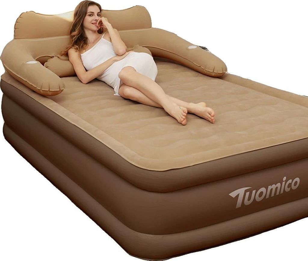 Luftmatratze, integrierte Pumpe, komfortables Design, Produktbild 
