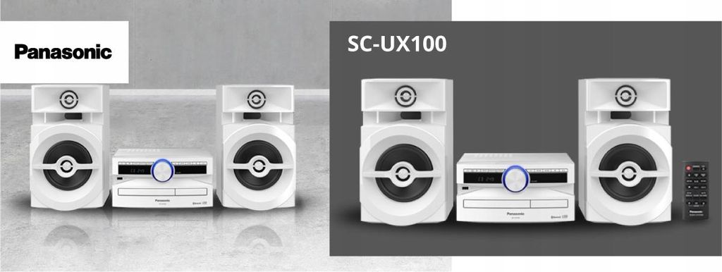 Panasonic SC-UX100, Home-Audio-Minisystem, Weiß, 300 W, Produktbild 