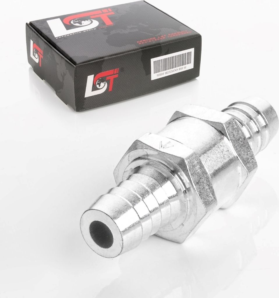 Rückschlagventil aus Aluminiumlegierung Ø 12mm für Kraftsstoff Treibstoff Wasser