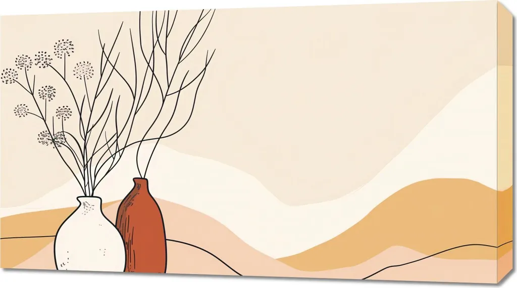 Quadro 90x50 cm Beige elegante