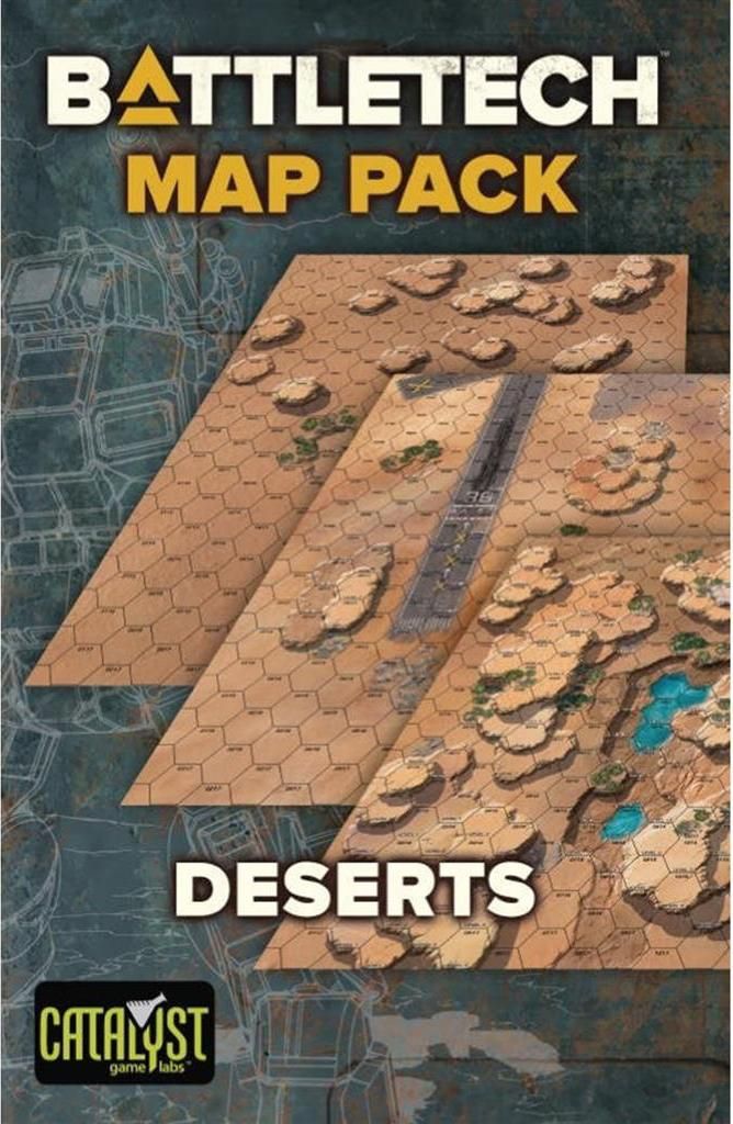 Asmodee BattleTech Map Pack Deserts, Spiel-Karten, Mehrfarbig