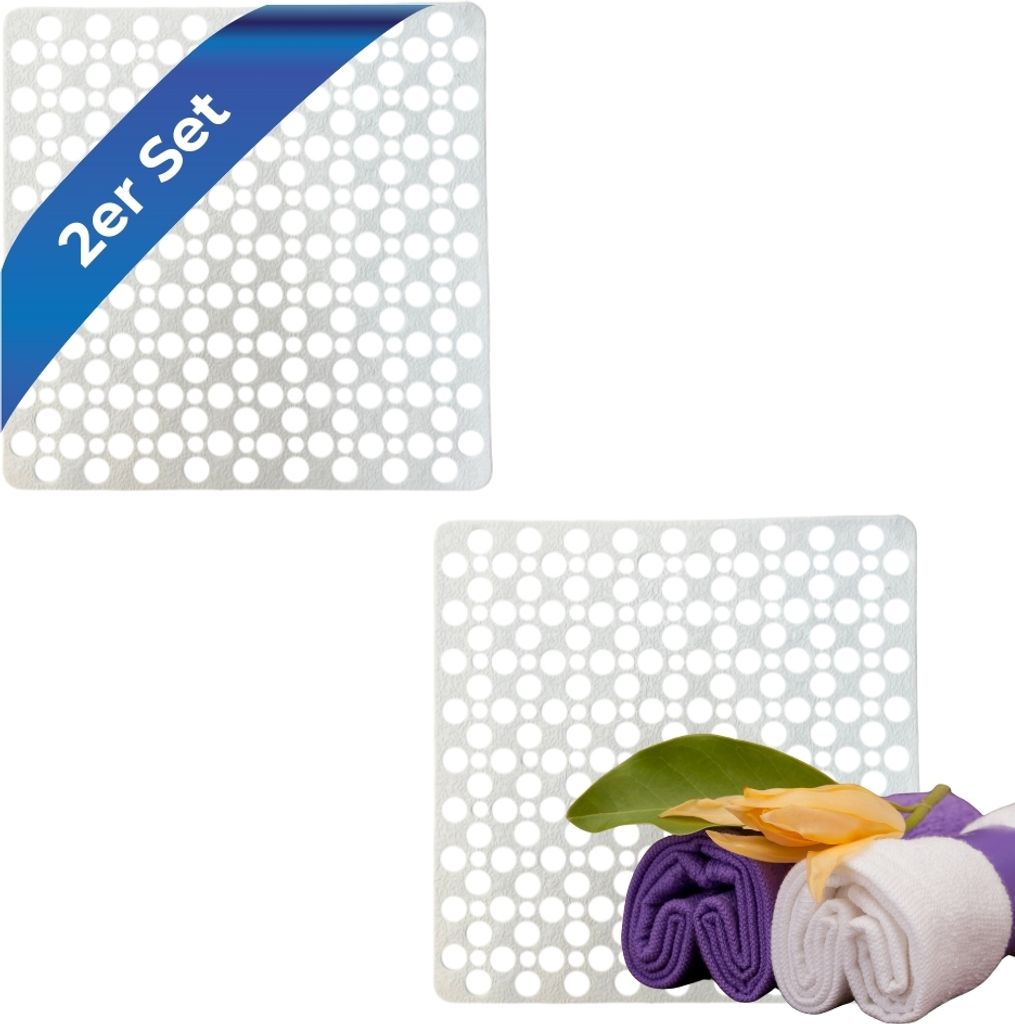 2er Set Duschmatte Rutschfest Duschwanneneinlage Produktbild 