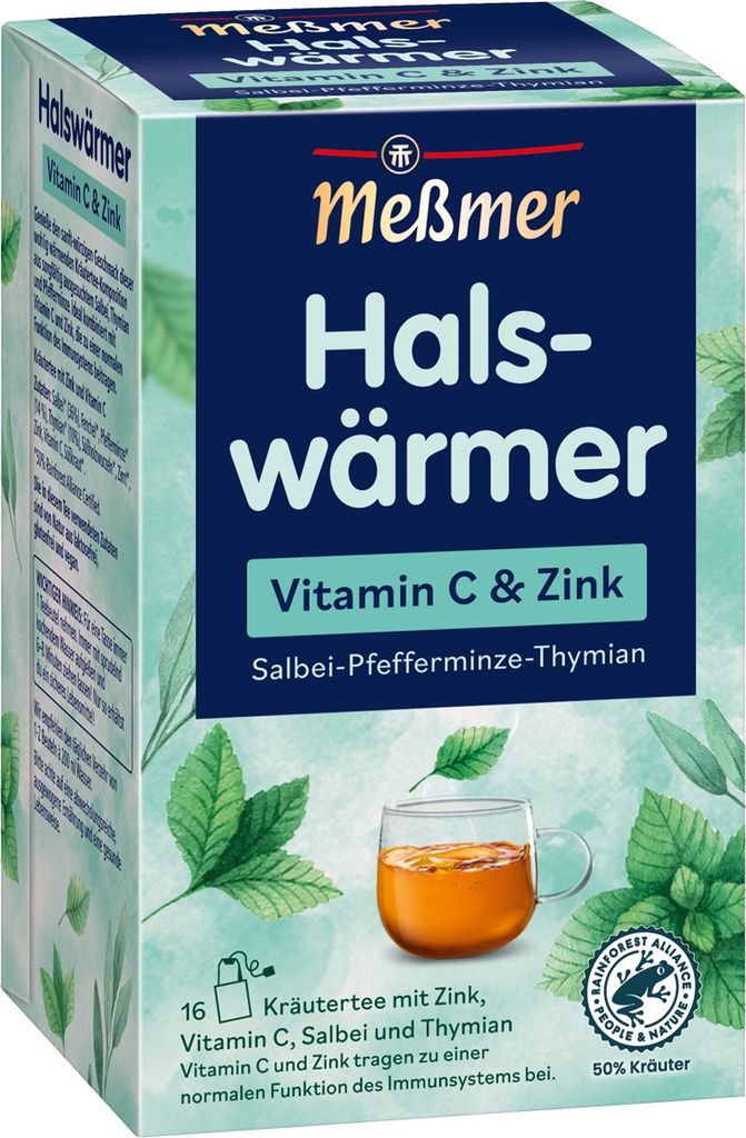 Meßmer Ohřívače krku se zinkem, vitaminem C, šalvějí a Obrázek produktu 