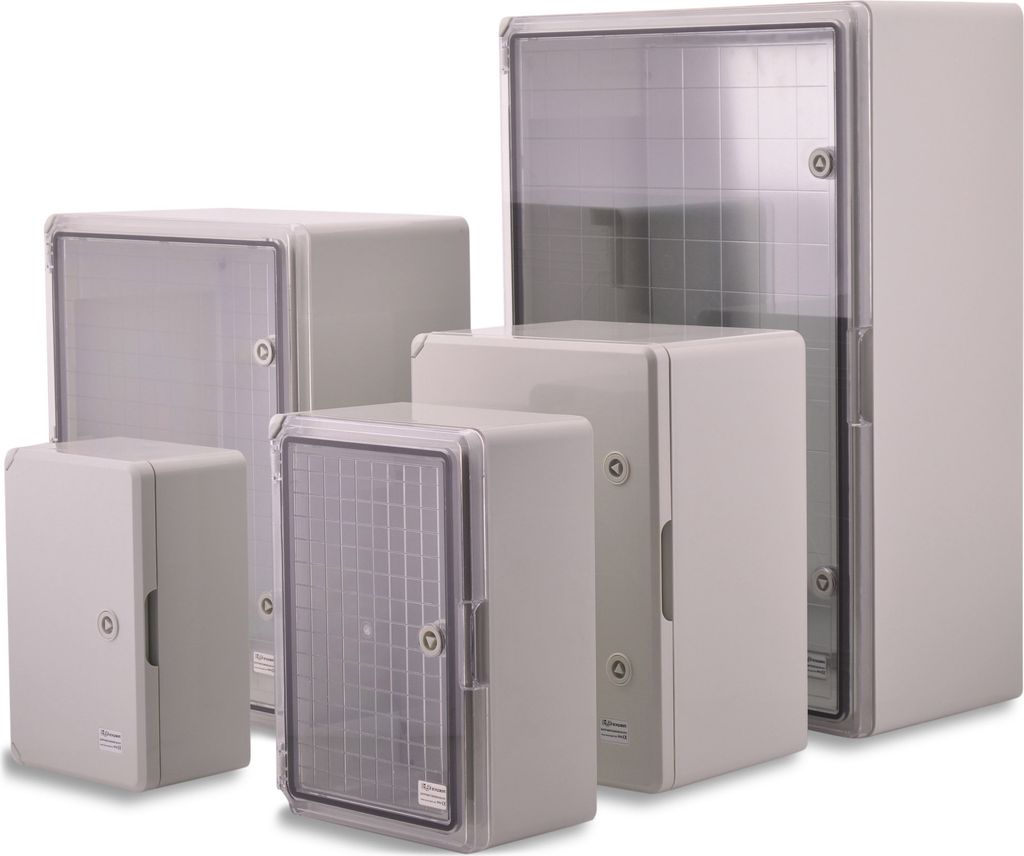 Wandschrank-Gehäuse Serie Fleet 700x500x250mm transparent