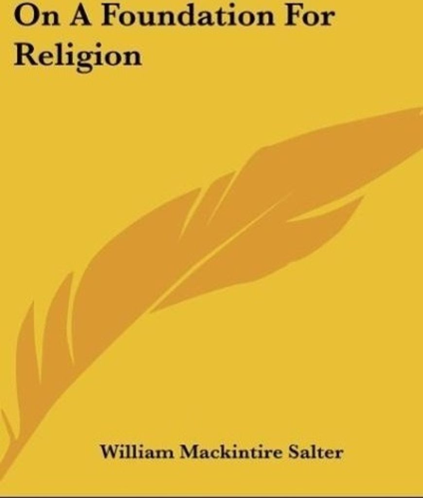 On A Foundation For Religion