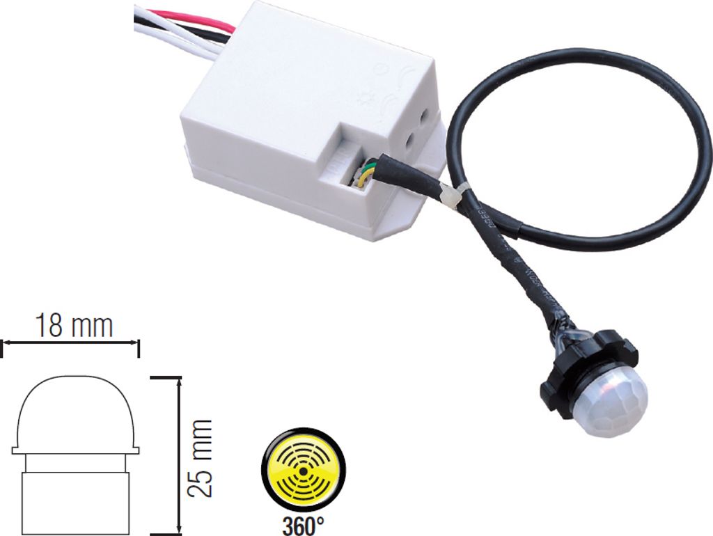 Iinfrarot unterputz Mini Bewegungsmelder Bewegungssensor