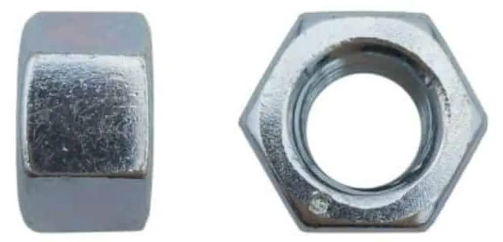 500 Écrous Hexagonaux Hauts M10 Zingué Blanc D-Work 4033 - 9