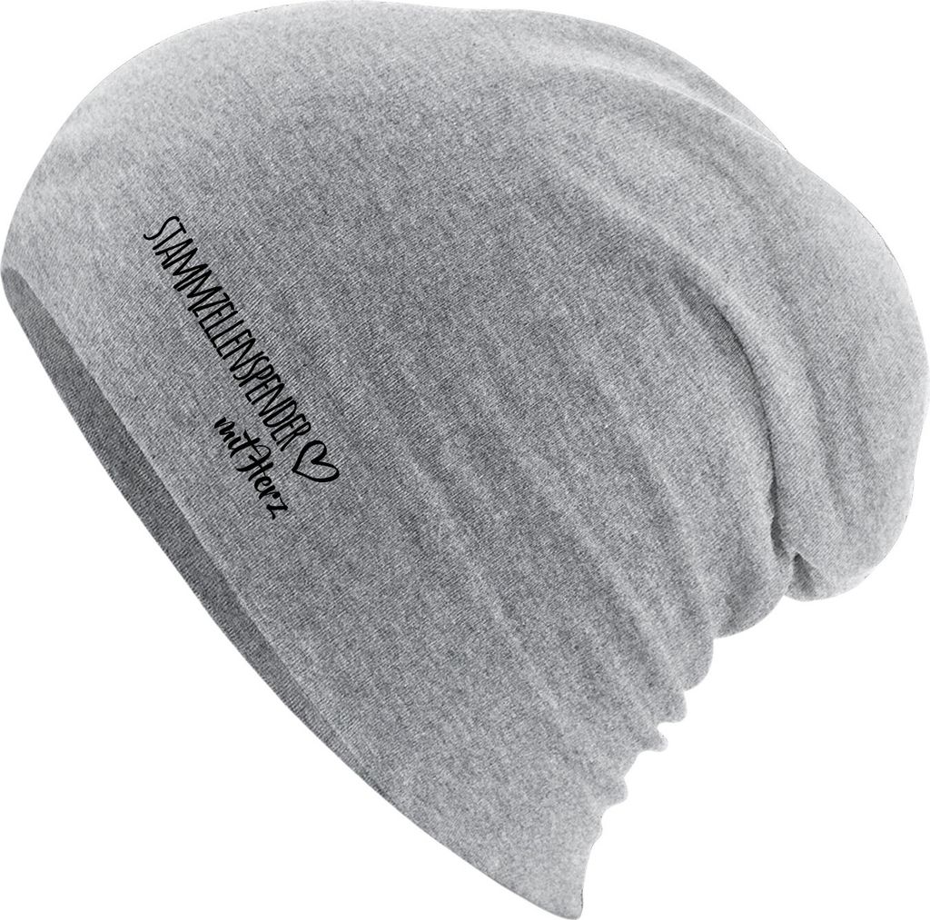 Huuraa Beanie Stammzellenspender mit Herz Heather Grey One Produktbild 