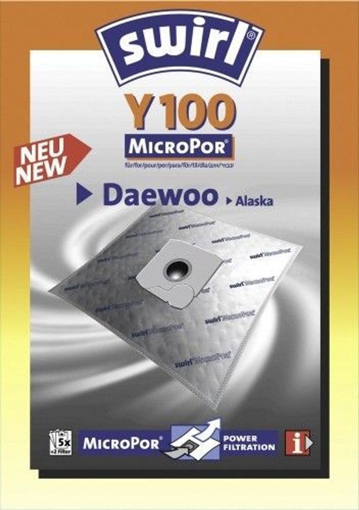 Swirl Y 100 MicroPor, Alaska BS 1230 Daewoo RC-300, RC-320, Produktbild 