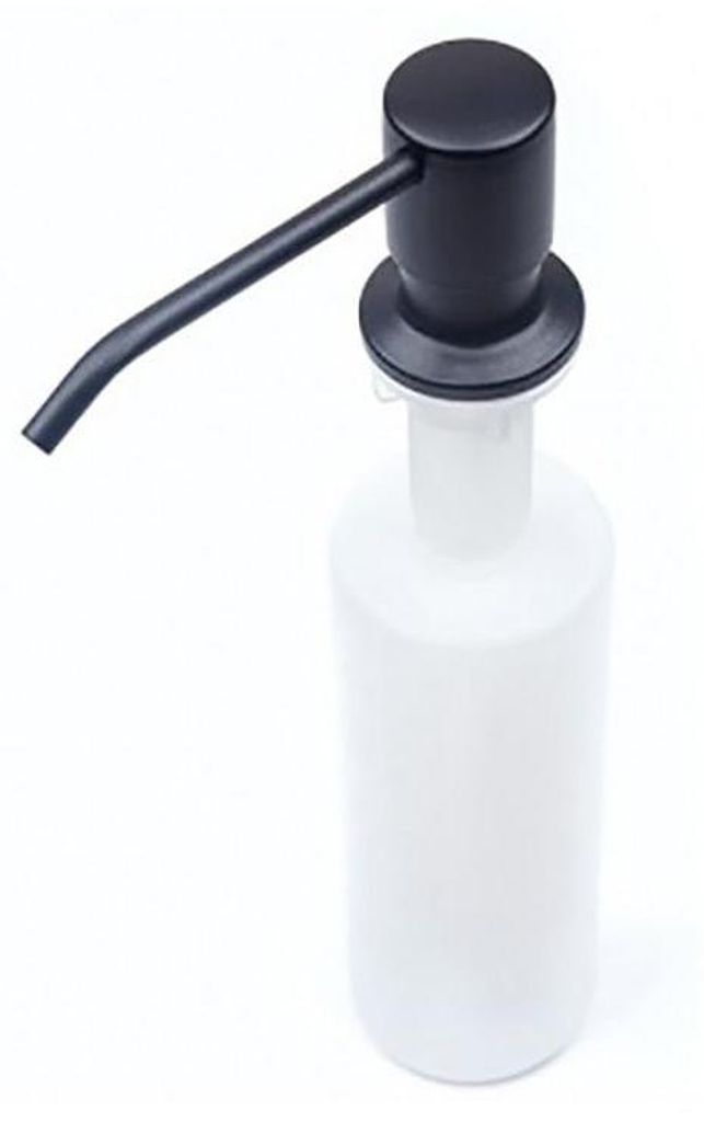 Einbaudispenser Schwarz, Für Spüle, Seife, Spülmittel, Produktbild 