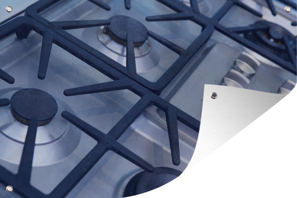 MuchoWow 60x40 cm Outdoor-Poster Gartendeko Sichtschutz Garten Poster für den Garten Eine Nahaufnahme eines Herdes