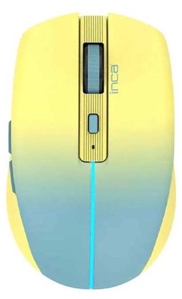 INCA Maus IWM-511RS   1600 DPI,Wrls & BT,6D Taste,  Gelb Produktbild 