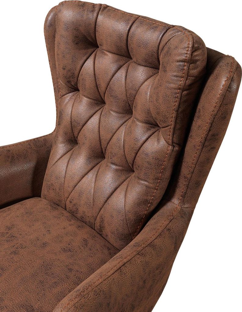 Wohnzimmer Sessel Design Couch Sitzer Kunstleder Polster Luxus
