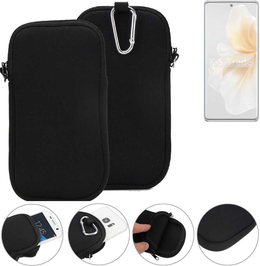 K-S-Trade Neopren-Hülle Handyhülle kompatibel mit Vivo V40 Lite 4G Schutzhülle Neoprenhülle Sleeve Schutz-Hülle Gürtel Tasche Case Holster