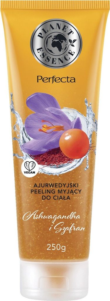 Planet Essence Ayurvedic Body Scrub With Ashwagandha And Saffron 250ml