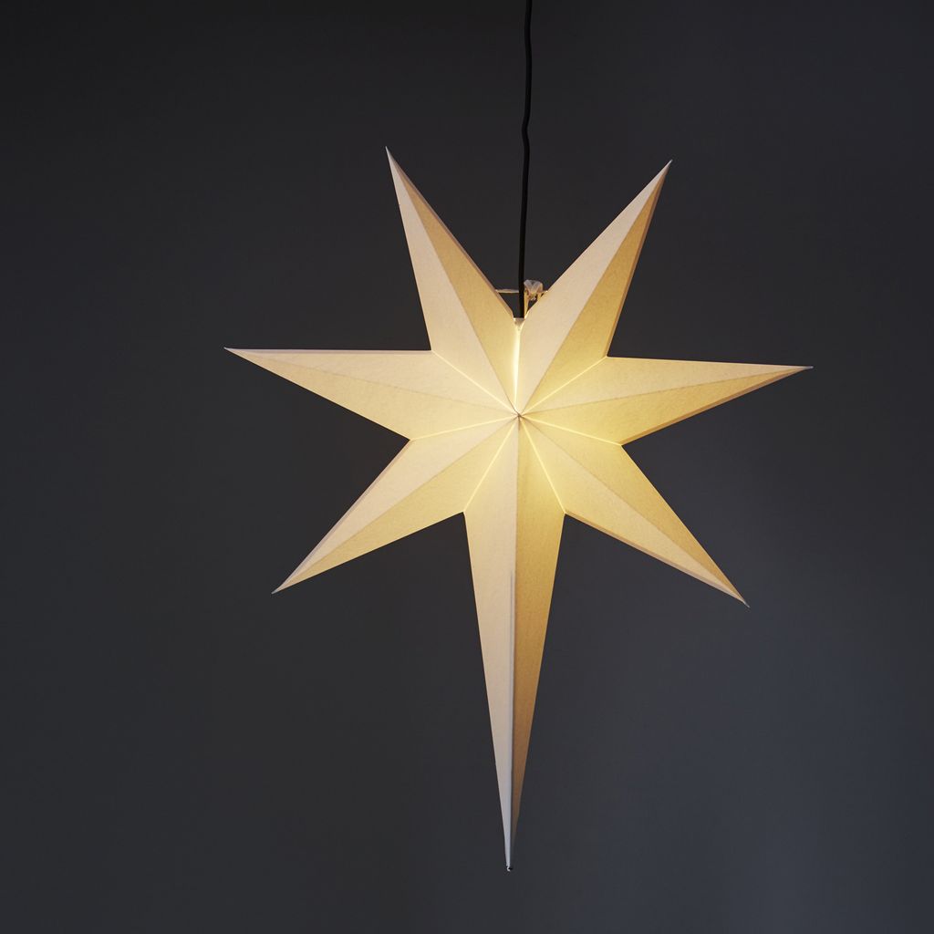 Star Trading 231-90, Leichte Dekorationsfigur, Weiß, Papier, Ambiente, IP20, Stern