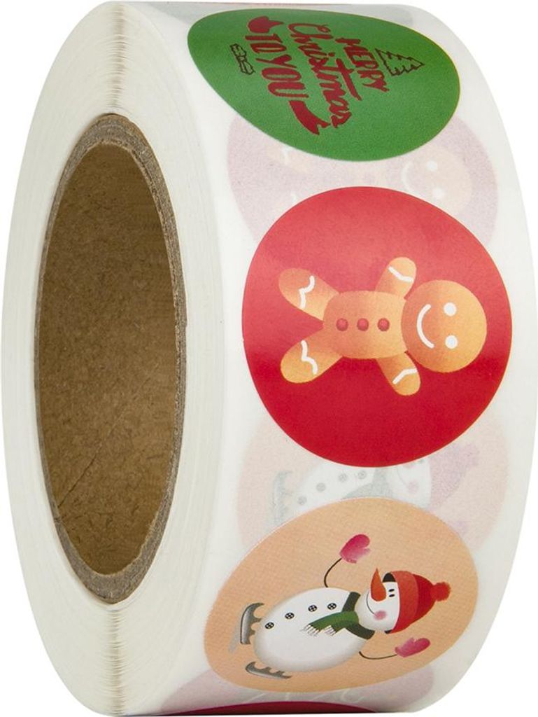 500pcs Weihnachtsaufkleber DIY Cake Keks Sealing Labels Geschenkbox Kleber