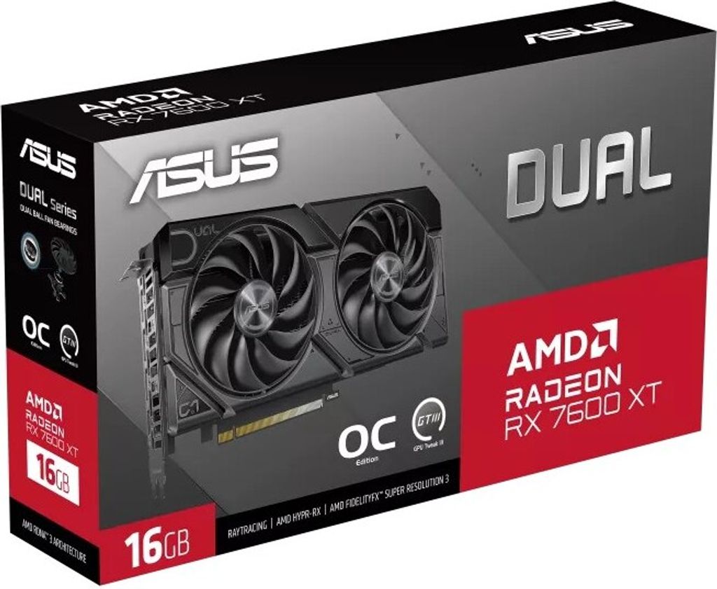 ASUS Dual -RX7600XT-O16G AMD Radeon RX 7600 XT 16 GB GDDR6 Produktbild 15