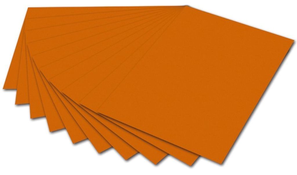 folia Tonpapier DIN A4 130 g/qm hellorange 100 Blatt