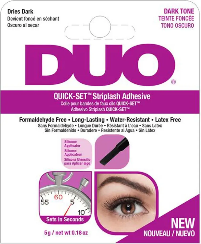 Duo Quick Set Adhesive Dark 5g Colla Ciglia Finte Water Resistant