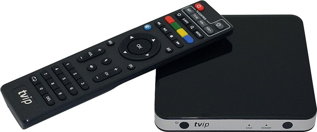 TVIP S-Box v.600 IPTV/OTT 4K UHD Media Player schwarz/silber