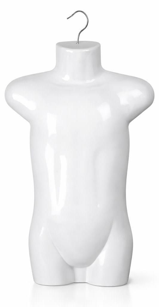 1 x Kindertorso 53 cm Weiß – Halbschale Kinder Kunststoff – Produktbild 