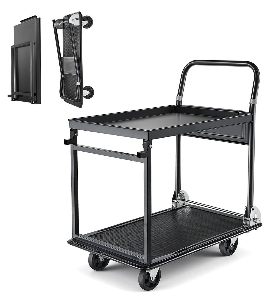 Chariot pliable VEVOR 317 kg, chariot à plate-forme avec Image du produit 