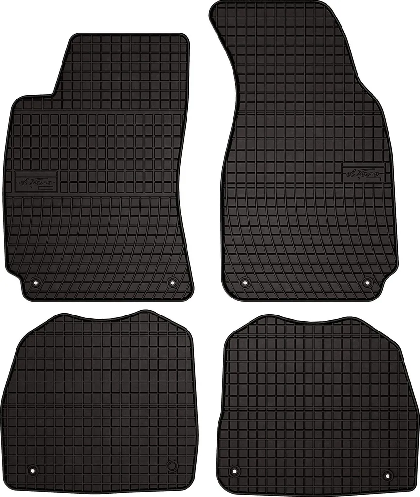 CARMAT TEXER Tappetini Auto In Tessuto Per Skoda Superb II (2008-2015) – Set Di 4 Pezzi – Colore Nero – Prodotti In UE - 6