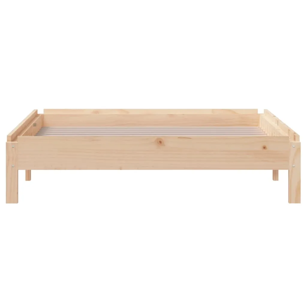 Lit gain de place empilable 75x190 cm - Solution couchage d'appoint en pin massif - 9