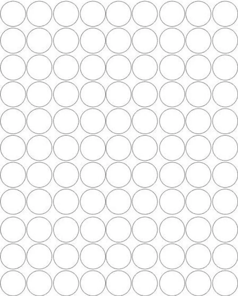 Pastilles autocollantes 4 cm blanc brillant - 99 étiquettes multi-usages