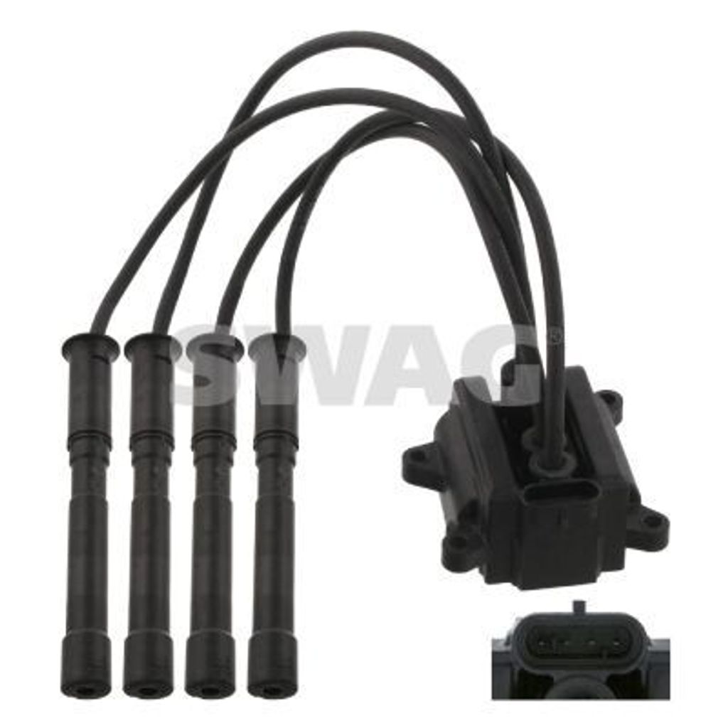 SWAG 60 92 6496 Zündspule für RENAULT Clio III Schrägheck (BR0/1, CR0/1) CLIO II (BB0/1/2, CB0/1/2) TWINGO I (C06) KANGOO (KC0/1) MODUS / GRAND ...