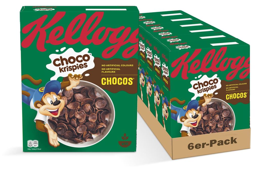 Kelloggs Kellogg's Choco Krispies Chocos (6 x 330 g) – Produktbild 