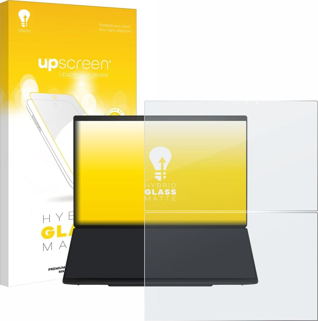upscreen Entspiegelungs Schutzglas für ASUS ZenBook Duo UX8407 Schutzfolie Panzer Folie Glas Display Schutz matt