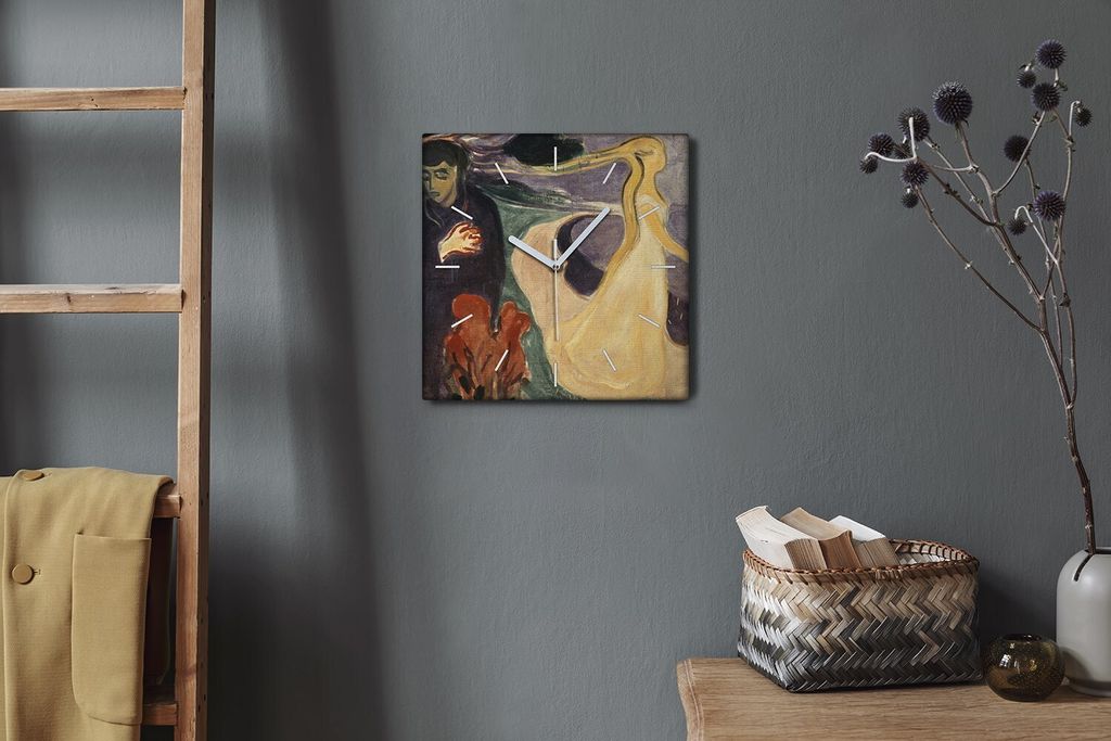 Coloray Hodiny Unikátní 30x30 cm  Tiché hodiny Pro obývací Produktbild 