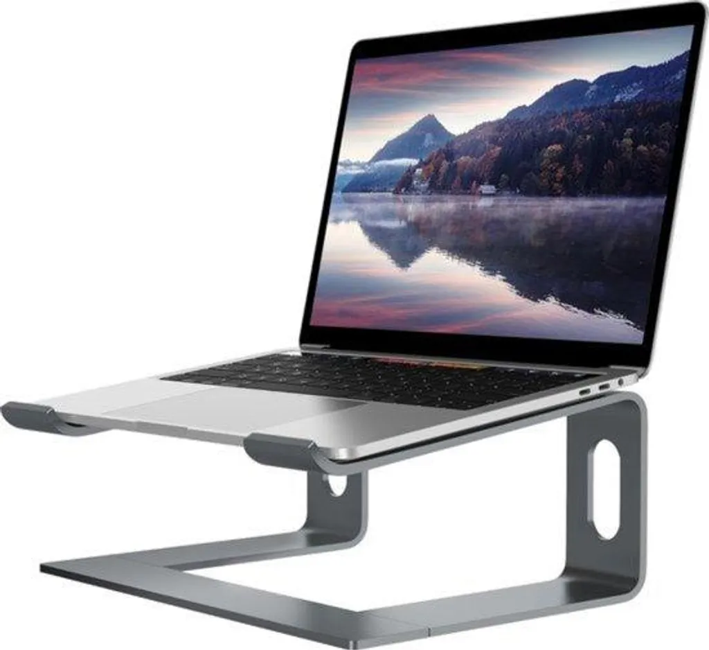 Support PC portable stable en métal - Base fixe antidérapante