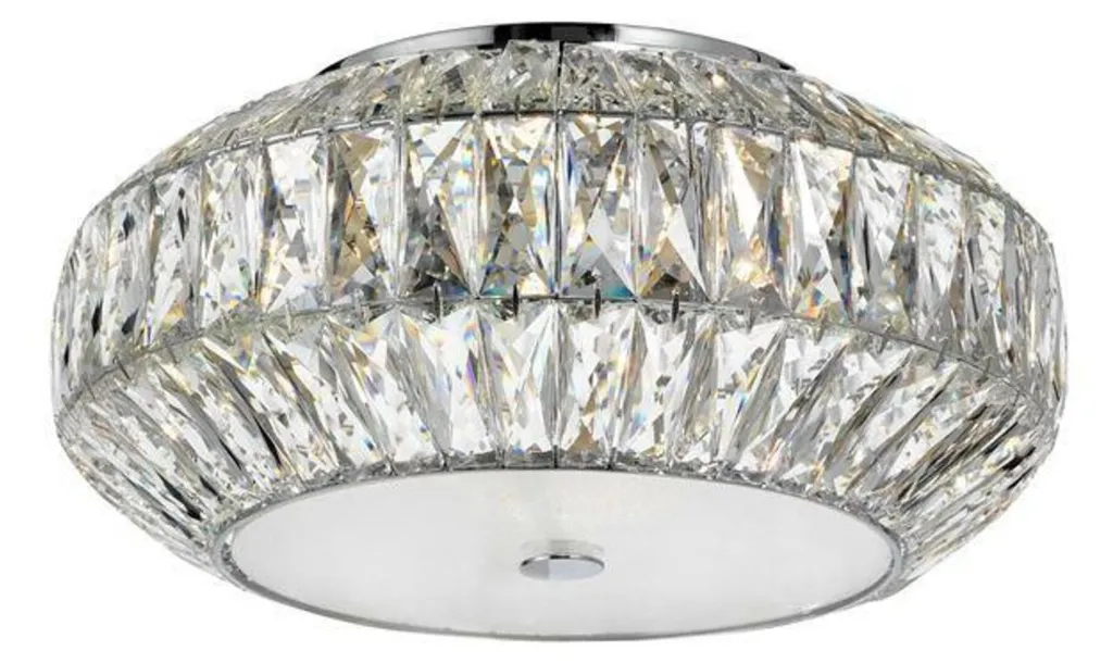 Nova Luce Valence Plafonnier en Cristal Ø 42cm pour Salon Chic