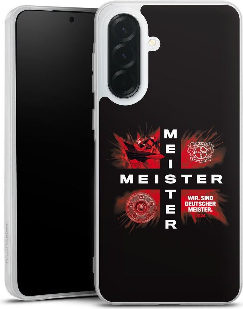 DeinDesign Handyhülle für Samsung Galaxy A36 5G Silikon Hülle Case Smartphone Schutzhülle Bayer 04 Leverkusen Meister Offizielles Lizenzprodukt
