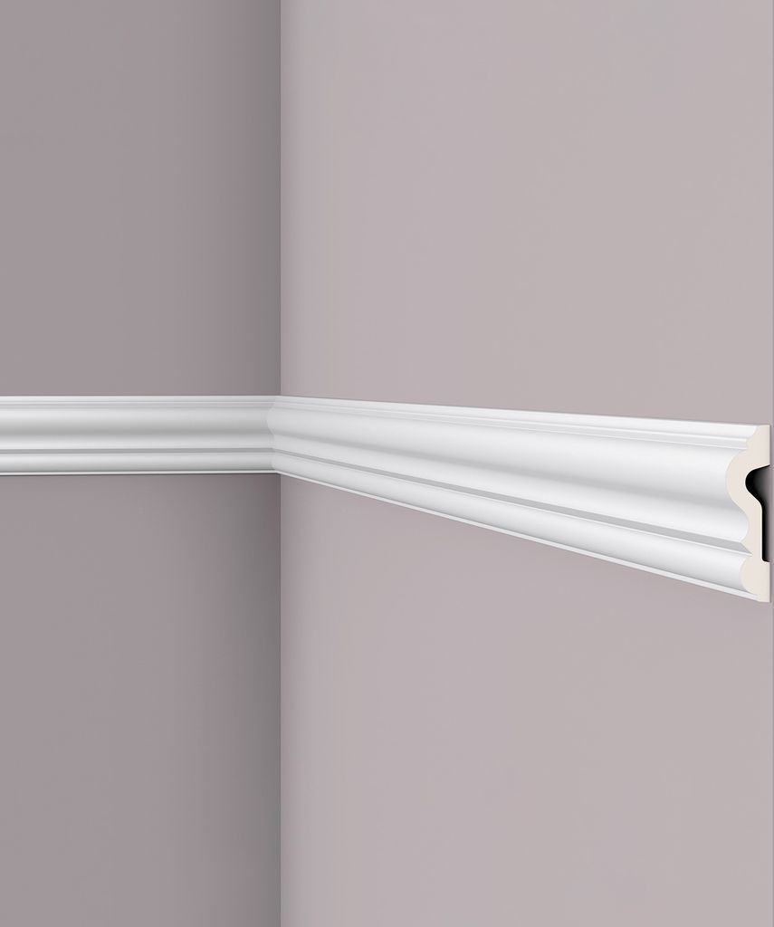 Wandleiste Z13, 1 x 2 m, 80 x 22 mm Produktbild 