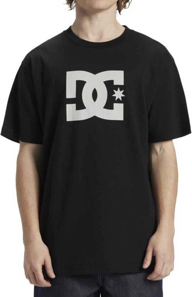 Dc Shoes Star Kurzarm-t-shirt Schwarz L Mann Schwarz L