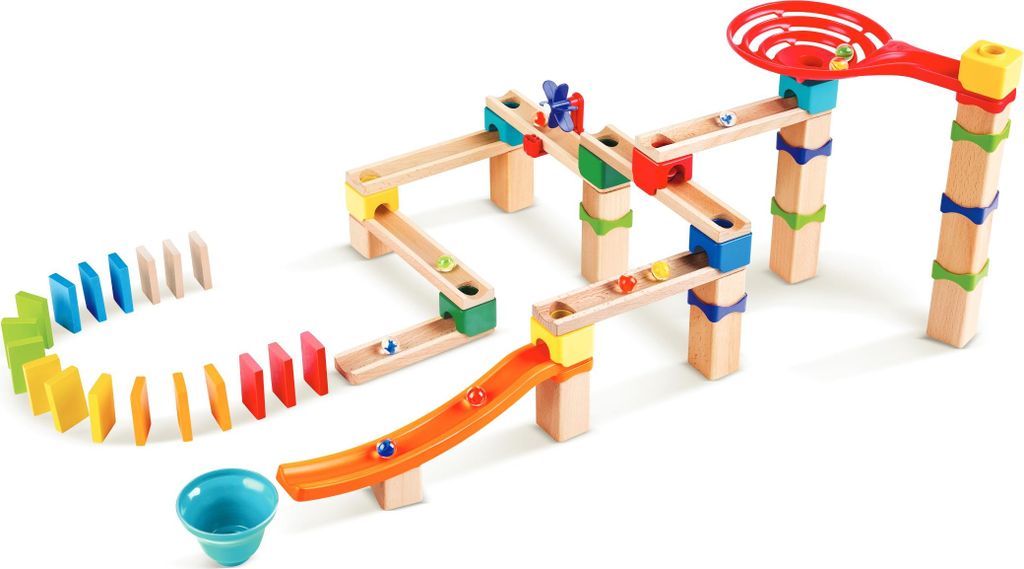Hape Piste à billes rapide avec dominos Image du produit 