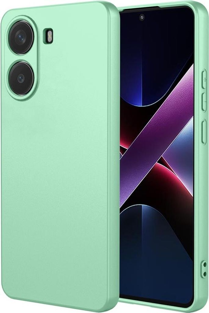 Hülle für Xiaomi Poco X7 Pro - Phonesta Soft Silk Silikon Back Cover - Matcha Grün