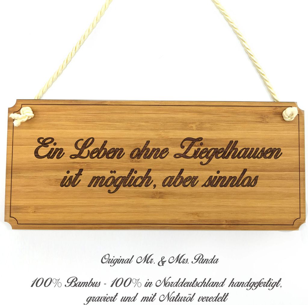 Mr. & Mrs. Panda Wegweiser Ziegelhausen - Geschenk, Holz Türschild, Firmenschild, Geschenkidee, Schild, Graviert, Infotafel, Hinweisschild, Shabby...